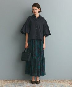 GRACE CONTINENTAL バルーンスリーブシャツ