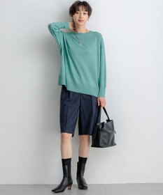 23区 S 【CLASSY.10月号掲載/洗える】TWマットクロス ハーフパンツ