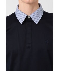 DAKS GIZAコットン THOMAS MASONチェック シャツカラーポロ