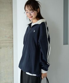 WEGO 【ユニセックス着用ITEM】USPOLOフリースハーフジッププルオーバー