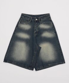 WEGO バックフラップポケットデニムハーフパンツ