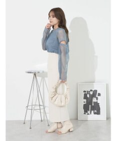 earth music&ecology ＳＥＴ２点メッシュプルオーバー＋タンクトップ