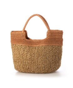 UNBILLION カシュカシュ cachecache / 切り替え編みクロッシェ2wayミニトート