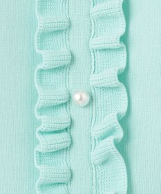 Feroux 【洗える】フリルデザインペプラムニットトップス