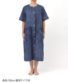 tsumori chisato SLEEP ツモリチサト ワンピース 5分袖 半袖 綿100%(本体) 楊柳素材 ロング丈(ふくらはぎ付近) レディース UNT149 /ワコール