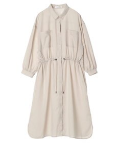 Green Parks ミディ丈ドロストシャツワンピース