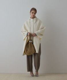 GRACE CONTINENTAL ストール付リバージップブルゾン