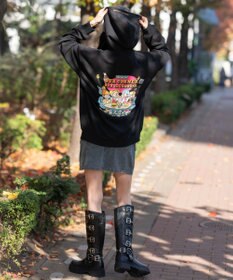WEGO 【ユニセックス着用ITEM】別注NEWJACKグラフィックプルパーカー