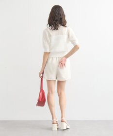 earth music&ecology シアーチェックカーディガン