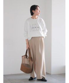 Te chichi ピンストライプタックワイドパンツ