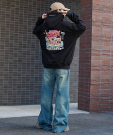 WEGO 【ユニセックス着用ITEM】別注NEWJACKグラフィックプルパーカー