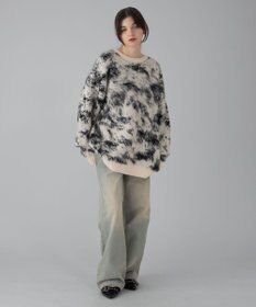 WEGO 【ユニセックス着用ITEM/MLサイズ展開】ファジーパターンプルオーバー