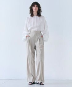 BEIGE， 【GISELe 6月号掲載】OREGANO / サマーウールタックワイドパンツ