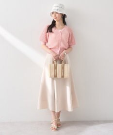 earth music&ecology シアーチェックカーディガン