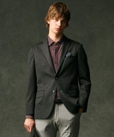 JOSEPH ABBOUD 【綿100％・自然なストレッチ】マイクロストライプジャージー シャツ