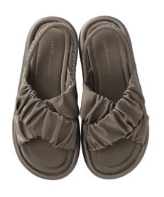 earth music&ecology ギャザークロスサンダル