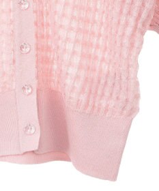 earth music&ecology シアーチェックカーディガン