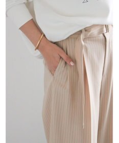 Te chichi ピンストライプタックワイドパンツ