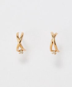 Phoebe 【 K10 】クロッシングビジューピアス