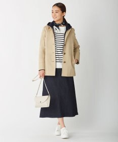 J.PRESS LADIES 【洗える】KATE パネルボーダー ボートネック ニット