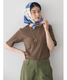 AMERICAN HOLIC 抗菌防臭針抜きテレコカットプルオーバー