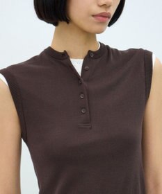 ATON FRESCA CIRCULAR RIB | ヘンリーネックプルオーバー
