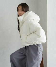 earth music&ecology 2wayパファー ショートブルゾン