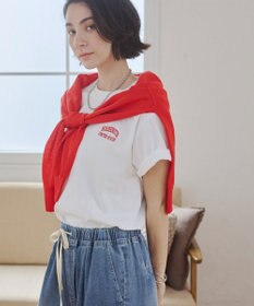 WEGO 【ANGIE VINTAGE】ワンポイント刺繍ロゴTシャツ
