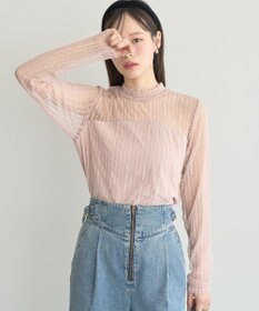 earth music&ecology レースドッキングプルオーバー