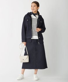 J.PRESS LADIES 【洗える】KATE パネルボーダー ボートネック ニット