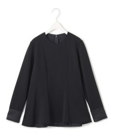 ICB L 【洗える】ミリオーネダンボールニット ペプラムブラウス