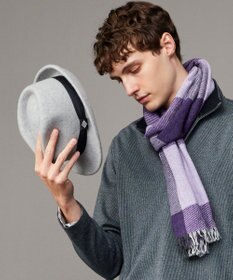 JOSEPH ABBOUD 【サイズ調整可・暖か】ウールサーモ ハット グレー系