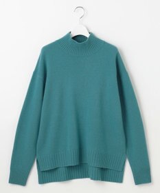 自由区 ウールカシミヤブレンドハイネック ニット