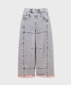 GRACE CONTINENTAL ライン切替デニムパンツ