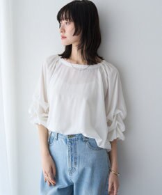 YECCA VECCA ホイップスリーブブラウス