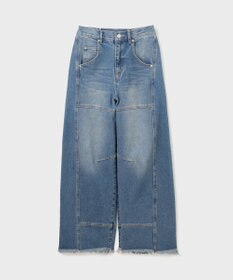 GRACE CONTINENTAL ライン切替デニムパンツ