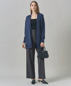 ICB 【洗える】T/Wブロード ワイドストレートパンツ