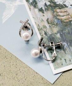 Tiaclasse 【選べる2TYPEデザイン】【金属アレルギー対応】クロスドロップピアス＆イヤリング