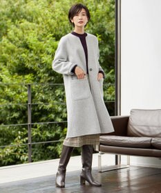 J.PRESS LADIES 【洗える】SECOND PRINCE モックネック ニット