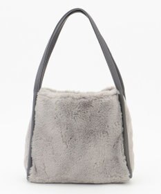 ANY SIS パイピングフェイクファートート バッグ