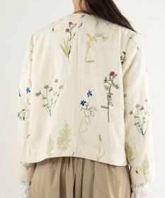muuc ボタニカル刺繍のジャケット