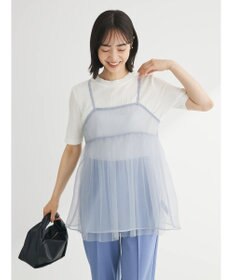 Green Parks リバーシブルチュールビスチェ