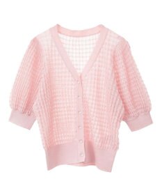 earth music&ecology シアーチェックカーディガン