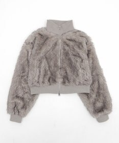 WEGO 【25年秋冬新作】フェイクファーショートブルゾン