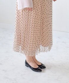 Bridget Birkin 【Bridget Birkin】ポインテッドリボンレインフラットパンプス