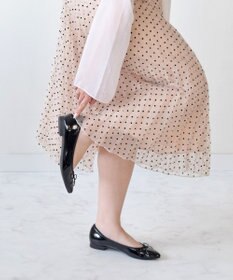 Bridget Birkin 【Bridget Birkin】ポインテッドリボンレインフラットパンプス