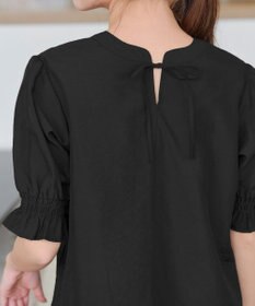 Tiaclasse 【洗える】シアーシャーリング2WAYブラウス