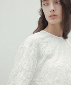 BEIGE， 【洗える・GISELe 4月号掲載】ASTILBE / コットンジャージークルーネックブラウス