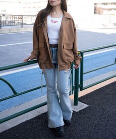 WEGO スウェードポンチジャケット