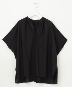 UNFILO 【洗える】リネンレーヨン　スキッパーシャツ